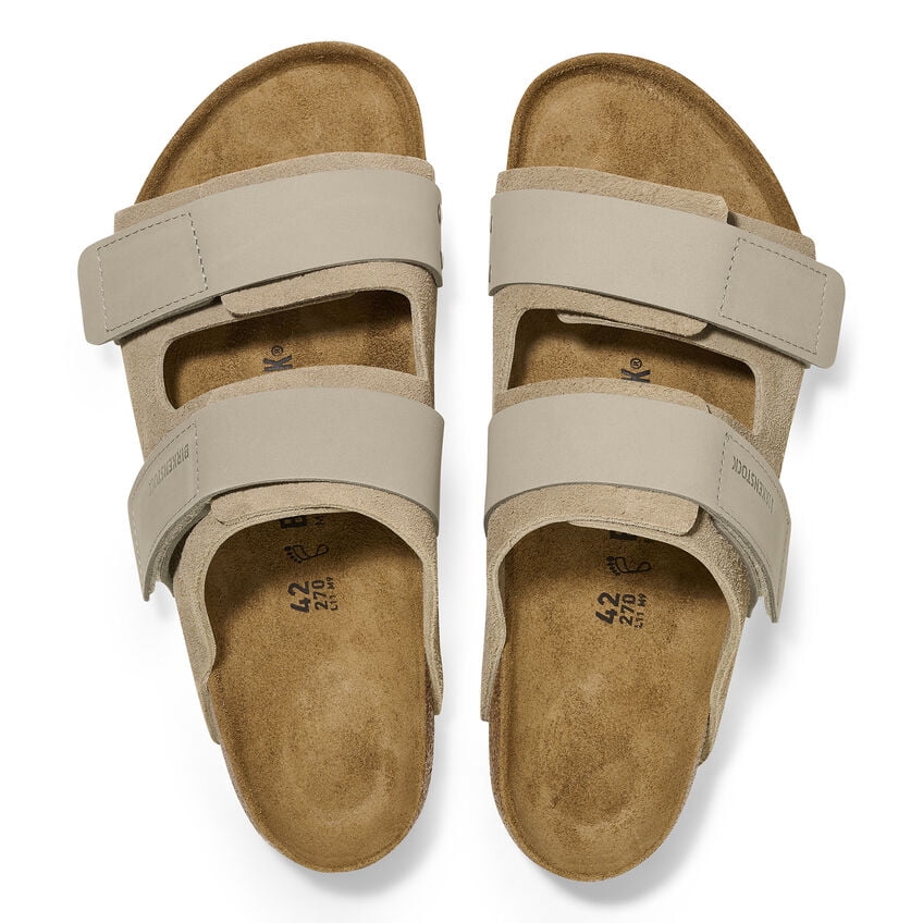 BIRKENSTOCK Uji - Sporty Comfort in Nubuck and Suede Leather, Individually Adjustable Fasteners, and Anatomically Shaped Cork-Latex Footbed Multiple Colors & Sizes