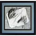 thumbnail image 2 of Drawing Hands by M.C. Escher Framed Poster Print Custom Framed Many Sizes, 2 of 6