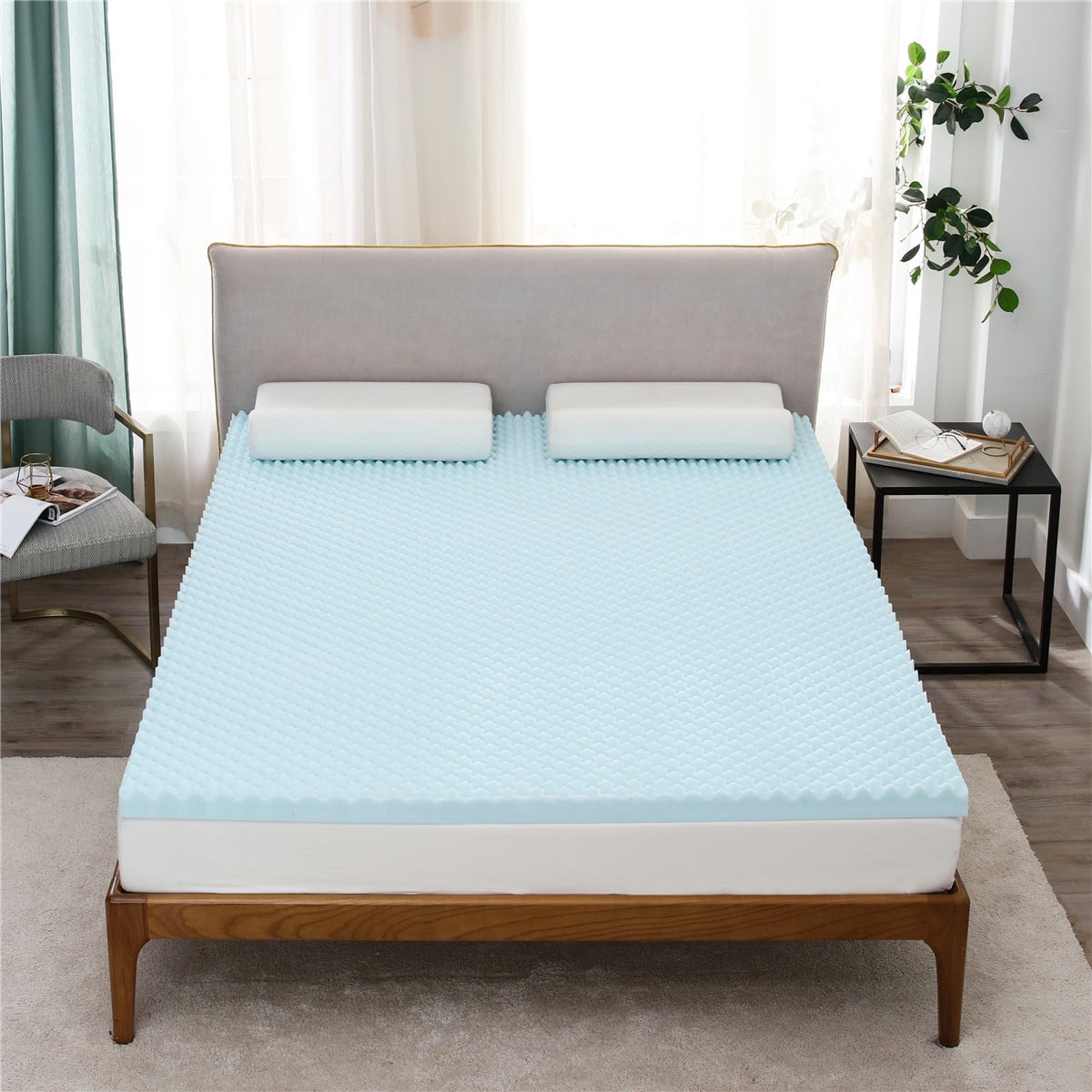Promotion 3 inch Mattress Topper, Egg Crate Design Gel