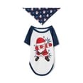 thumbnail image 2 of Votuleazi Family Matching Christmas Pajamas Set Santa  Snowflake Print Holiday Pajamas Sleepwear Dad Mom Kids PJs, 2 of 10