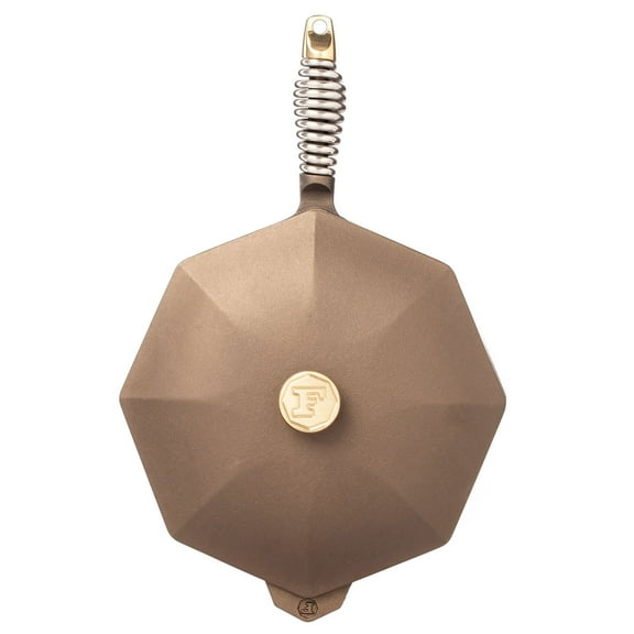 FINEX 12" Cast Iron Skillet with Lid - Versatile Cast Iron Pan - Cooking Pan Enhances Food Taste - Nonstick Skillet - Heirloom Kitchen Essentials - Pre-Seasoned with Flaxseed Oil