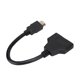 thumbnail image 2 of Puerto HDMI 1080P macho a hembra 1 entrada 2 salida adaptador de cable divisor convertidor, 2 of 8