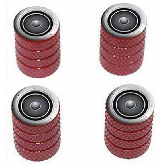 Speaker Music Tire Rim Wheel Aluminum Valve Stem Caps, Multiple Colors
