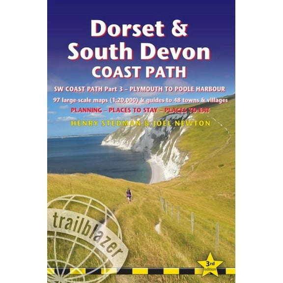 Dorset & South Devon Coast Path : (SW Coast Path Part 3) - Includes 97 Large-Scale Walking Maps & Guides to 48 Towns and Villages - Planning, Places to Stay, Places to Eat - Plymouth to Poole Harbour (Edition 3) (Paperback)