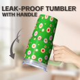 thumbnail image 5 of 20oz Travel Mug Stainless Steel With Handle Insulated Geometric Design Double Wall Leak Proof Tumbler and Straw, 5 of 5