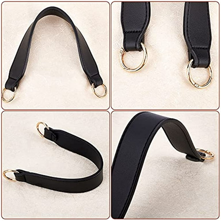 WADORN Leather Purse Handle, 15.75 Inch Short PU Leather Bag Strap Thin  Shoulder Bag Straps Replacement Handbag Handle Strap Tote Bag Top Strap  with
