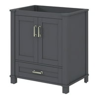 Bathroom Vanities Sonata Bay Cool Gray Single Sink Bathroom Vanity Base 30 Inch