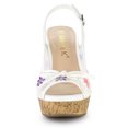 thumbnail image 2 of BLISSFUL STEP Women's Lace Platform Wedges Wedge Heels Sandals, 2 of 6