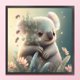 thumbnail image 1 of Cuadros Decorativos Bordado completo Hilo de algodón ecológico 11CT Impreso Koala Kit de punto de cruz (ACC-258) Wdftyju embutido en tela, 1 of 1