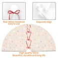 thumbnail image 4 of Lsque Colorful Dots Print Christmas Tree Skirt, Tree Skirt with Ties or Velcro, Perfect for Holiday Decorations, Halloween, and New Year-30", 4 of 7