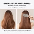 thumbnail image 4 of Gray Christmas Icon Pattern Hair Brush,Girls Detangling Hair Brush,Glide Through Tangles with Ease for Wet & Dry Hair,8.8"X2.8", 4 of 7