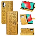 thumbnail image 2 of Funda Cartera FOXDOCK para Samsung Galaxy A32 5G , Flip PU con Relieve de Gatos y Perros, Tarjetero y Soporte, 2 of 6