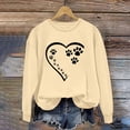 thumbnail image 2 of Enjoytime Valentine's Day Womens Sweatshirt Funny Graphic Print Crewneck Casual Pullover Shirts Top Y2K Streetwear Plus Size Long Sleeve Sweatshirt Tops for Woman on Clearance, 2 of 4