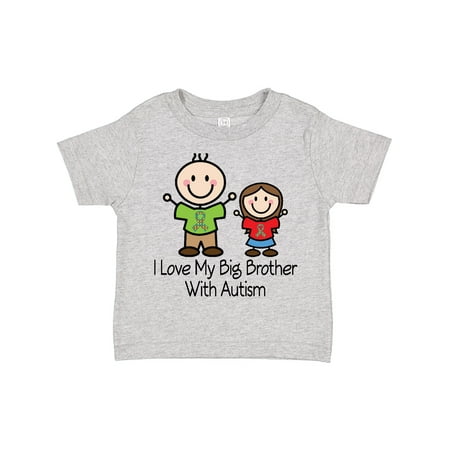 

Inktastic I Love My Brother with Autism Gift Toddler Toddler Girl T-Shirt