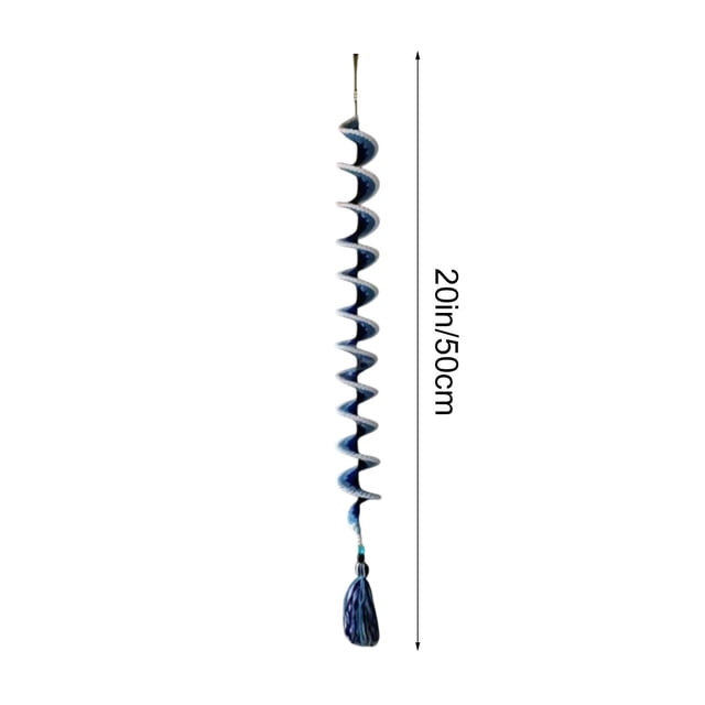 Crochet Windmill Ornament for Outdoor Use with Plastic-Coated Edges and Spinning Design