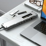 Dual Dock Stand - Docking Station with NVMe SSD Enclosure