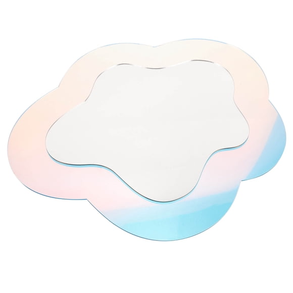 IFANLANDOR 1Set Cloud Shaped Mirror Wavy Design For Bedroom Wall Mounting