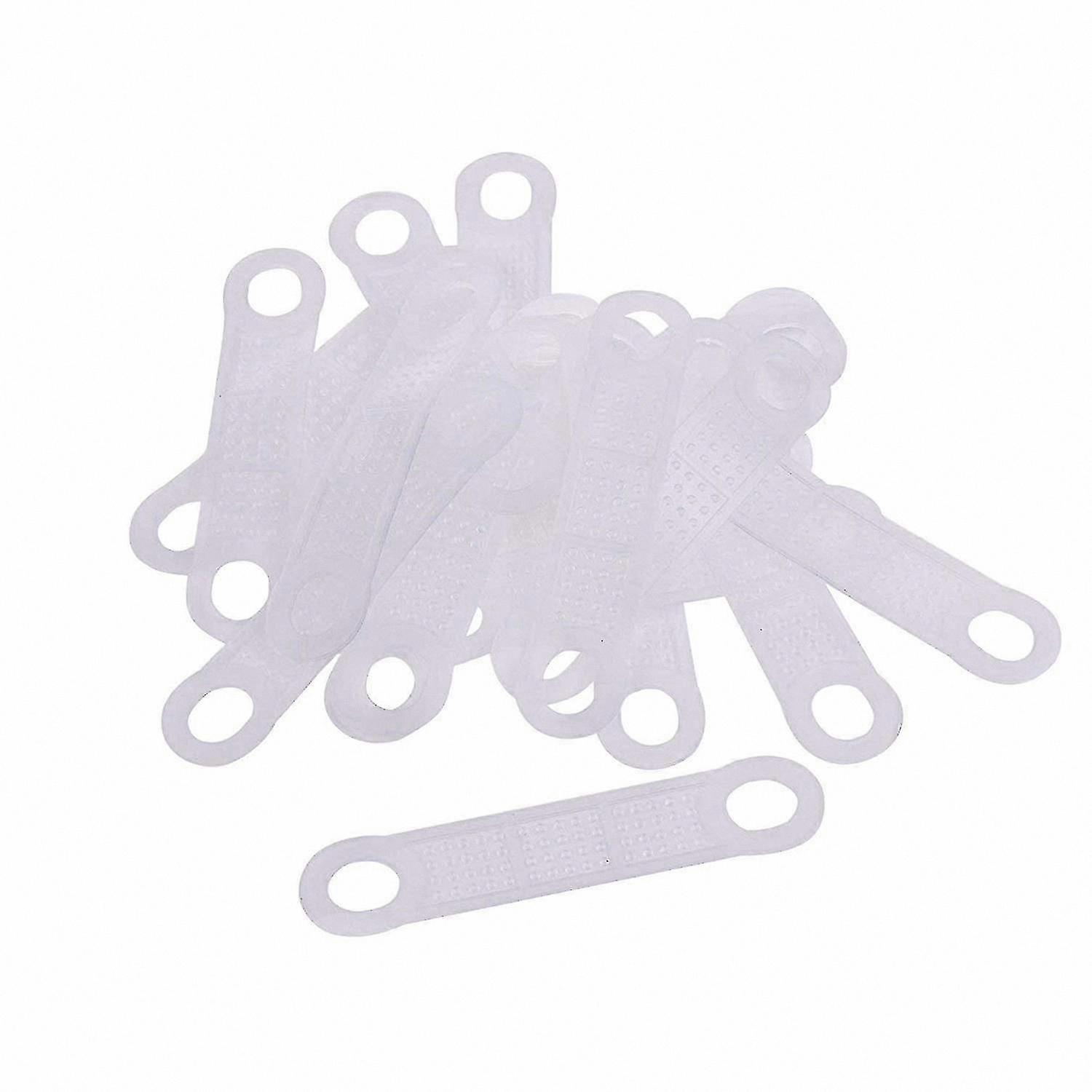MEETOOT 20 Impugnature In Gomma Antiscivolo Per Appendini - Bianche, Adatte A Grucce In Legno E Plastica, Accessorio Guardaroba