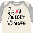 thumbnail image 4 of Inktastic My 1st Soccer Season Girls Long Sleeve Baby Bodysuit, 4 of 5