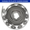 thumbnail image 3 of Uxcell 33Ft Border 2" Tall Plastic Garden Edging Kit for Yard Gray, 3 of 7