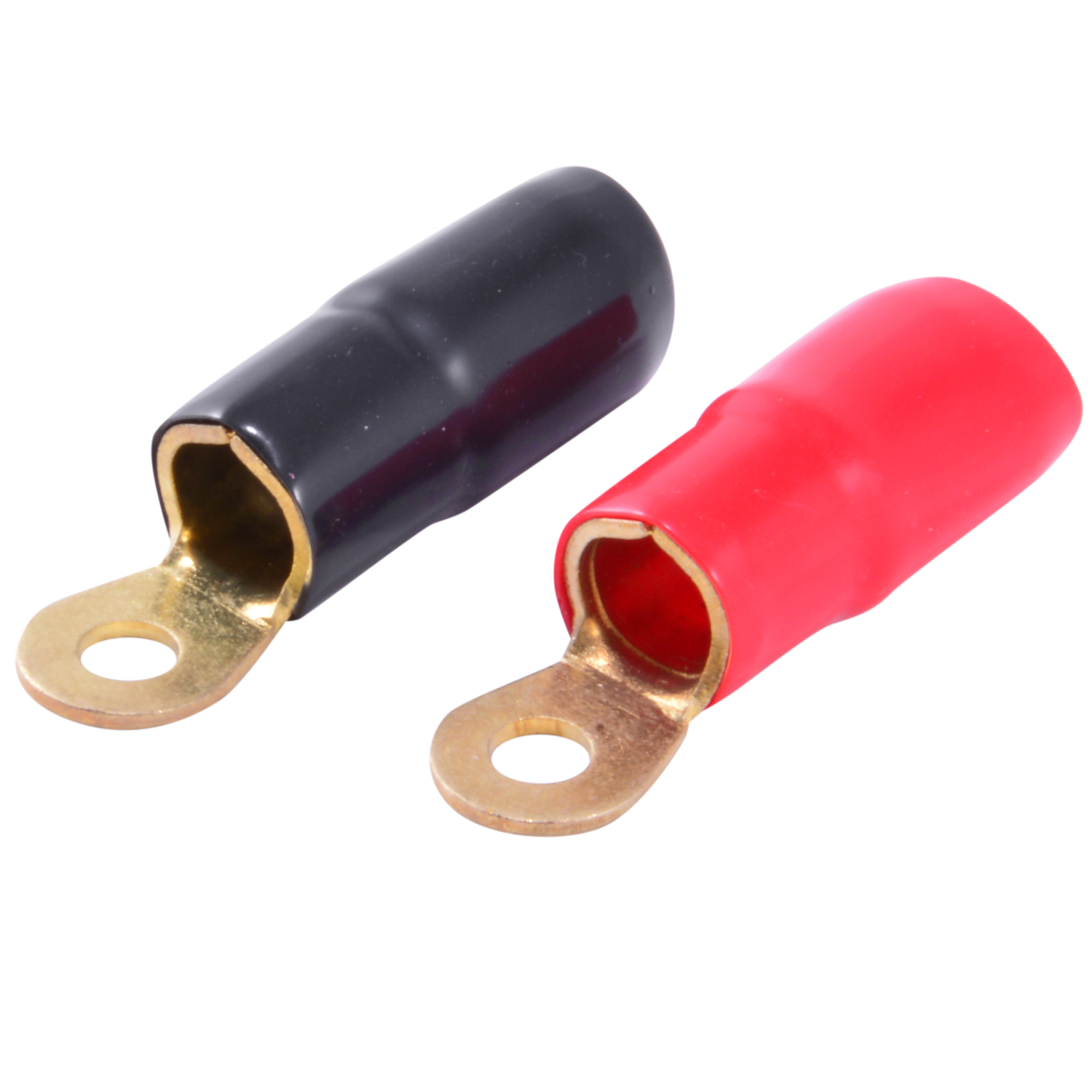 ACDC Wire And Supply 100-Pack Insulated Ring Terminals - 14-12 AWG, 3/8" Hole, Black