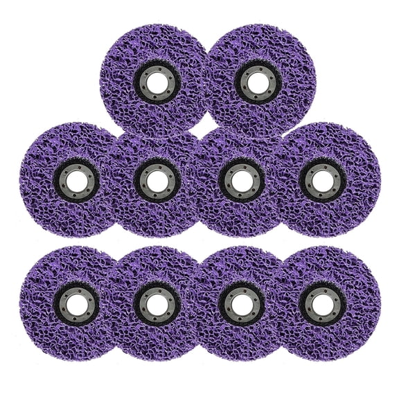 SEBLAFF 10Pcs 4-1/2 x 7/8 Inch Purple Strip Discs Stripping Wheel Paint Remover Abrasive Disc for Angle Grinder