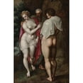 thumbnail image 3 of Jacob De Backer 11x14 Black Modern Framed Museum Art Print Titled - Adam and Eve, 3 of 5