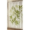 thumbnail image 3 of InterDesign Leaves Fabric Shower Curtain, Stall 54" x 78", Purple, 3 of 6
