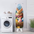 thumbnail image 4 of HELLHERO Iron Board Cover 3 Fasteners Easter Bunny Egg Basket Elastic Edge 15x54 Inch for Home, 4 of 6