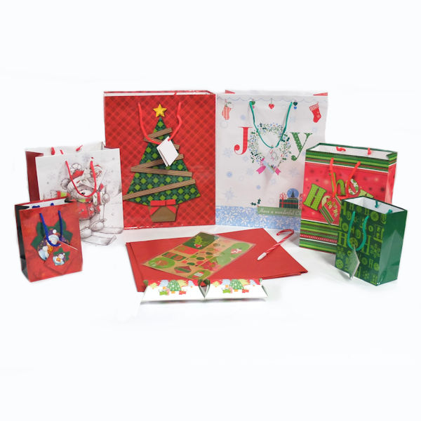 Holiday Gift Wrapping Bag Set, 10 PC