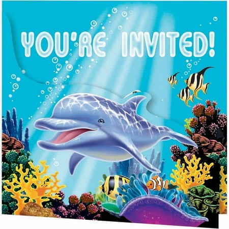 Creative Converting Ocean Party Invites