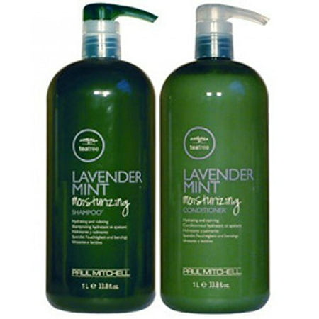 Paul Mitchell Lavender Mint Tea Tree Shampoo & Conditioner, 33.8 Oz Liter Combo Pack ($71 (Best Tea Tree Shampoo And Conditioner)