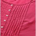 thumbnail image 4 of eloria Women's Fashion Round Neck Neck Design Indian Stylish Solid Kurti Dress, 4 of 5