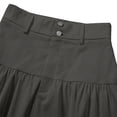 thumbnail image 6 of Karight Women's High Waisted Tiered Ruffle Maxi Skirt Casual A-Line Flowy Long Skirt with Button Closure, 6 of 6
