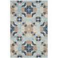 thumbnail image 2 of Safavieh Blossom 2'3" X 8' Hand Hooked Wool Rug in Blue, 2 of 9