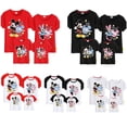 thumbnail image 2 of Dibujos animados Mickey Mouse Minne Familia Ropa a juego Papá Mamá Niños Niñas Trajes a juego Niños Camiseta para adultos Camisetas Ropa de verano para niños (120) Gao Jinjia LED, 2 of 2
