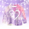 thumbnail image 6 of mgoYE Girls Clothes Fall Winter Long Sleeve Top and Leggings Pants Set Casual Daily Outfits for Toddler Girl(Purple,3-4 Years), 6 of 9