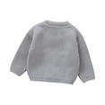 thumbnail image 3 of Xijirk Toddler Crew Neck Knit Sweater Cute Bunny Embroidery Pom Pom Long Sleeve Pullover for Casual Daily Wear,12-18 Months, 3 of 9