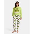 thumbnail image 2 of Dr. Seuss The Grinch Women's Plush Joggers, Sizes XXS-XXL, 2 of 5