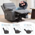 thumbnail image 3 of Ourlova Swivel Rocker Recliner Chair with Massage and Heat Oversized Reclining Sofa with 360° Swivel Side, 3 of 7