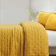 thumbnail image 6 of Mocaletto Reversible Quilts Set Twin Size, 2 Piece Yellow Quilt with Pillow Shams, Point Pattern Microfiber Bedspread, Lightweight Soft All Season Coverlet For Bedroom,Hotel &Gift, 6 of 6