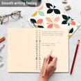 thumbnail image 4 of FORMRS 1-Subject Spiral Notebook 8" x 5" College Ruled 60 Refillable Sheet A5 Hard Cover, 2 Pack, Black Retro Flower, 4 of 7