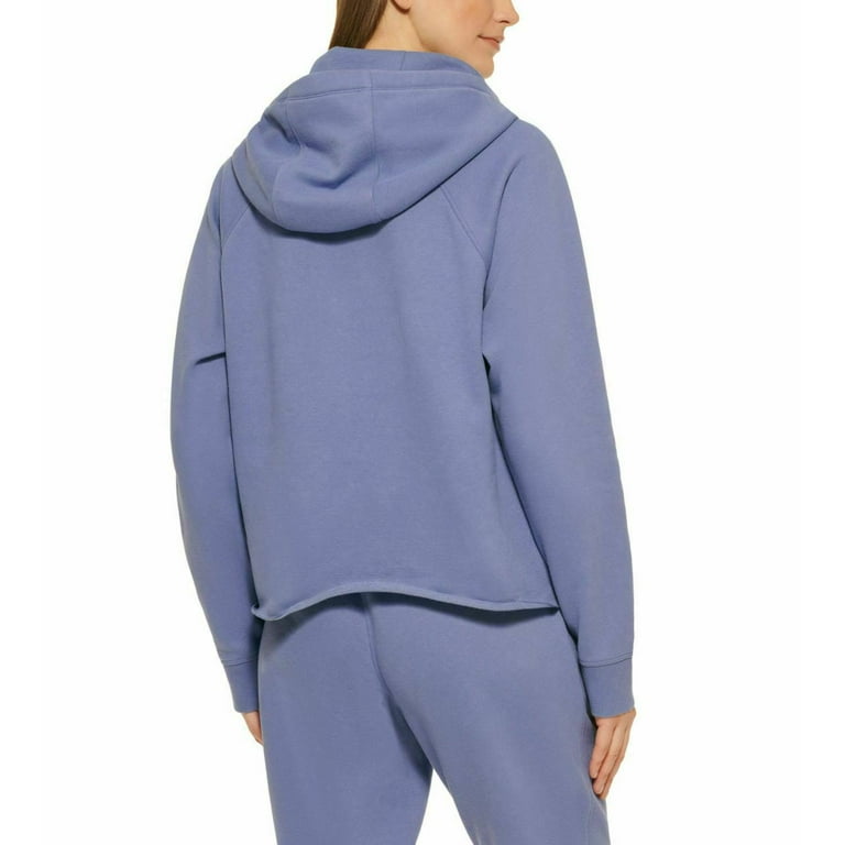 Calvin Klein Women's Cozy Relaxed Fit Fleece Logo Hoodie (Dusk, S