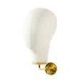 thumbnail image 3 of Manikin Head Hat Wig Exhibtion Stand Wall Mount Hat Hats Pieves Servody Canvas 15 cm de oro, 3 of 8