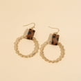 thumbnail image 2 of Nvzi Pendientes colgantes de estilo retro, nuevos y únicos, estilo bohemio étnico, joyería vintage (amarillo), 2 of 4
