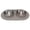 Grey, variant on Messy Mutts Double Silicone Feeder with Stainless Bowls | Non-Skid Food Dishes for Dogs | Sizes Available for All Pets | Dog Food Bowls | Large, 3 Cups Per Bowl | Marble
