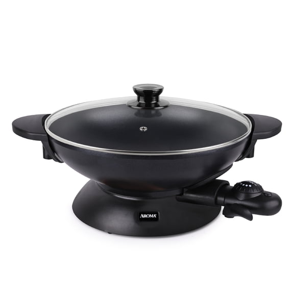 Aroma® Professional 5Qt. Electric Wok ， Black， New (AEW-307)