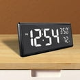 thumbnail image 3 of 2x Despertador Digital de Escritorio Reloj de Pared Temperatura para Dormitorio, 3 of 9