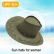 thumbnail image 3 of Sombrero de 56-58 cm de circunferencia, sombreros para el sol para hombres y mujeres, sombreros para el sol con protección solar para exteriores de verano con ala grande, 3 of 5