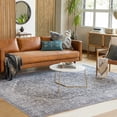 thumbnail image 3 of BoutiqueRugs Tavas Cotton Blend Boho Oriental Medallion Area Rug -Traditional Floral Carpet for Living Room, Bedroom - Machine Washable - Blue, Cream, Green - 6'7" x 9' (6x9), 3 of 12